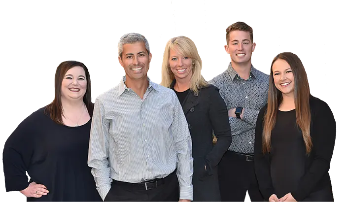 Photo of the team members and Mesa mortgage brokers at KHoward Mortgage Team in Mesa Arizona